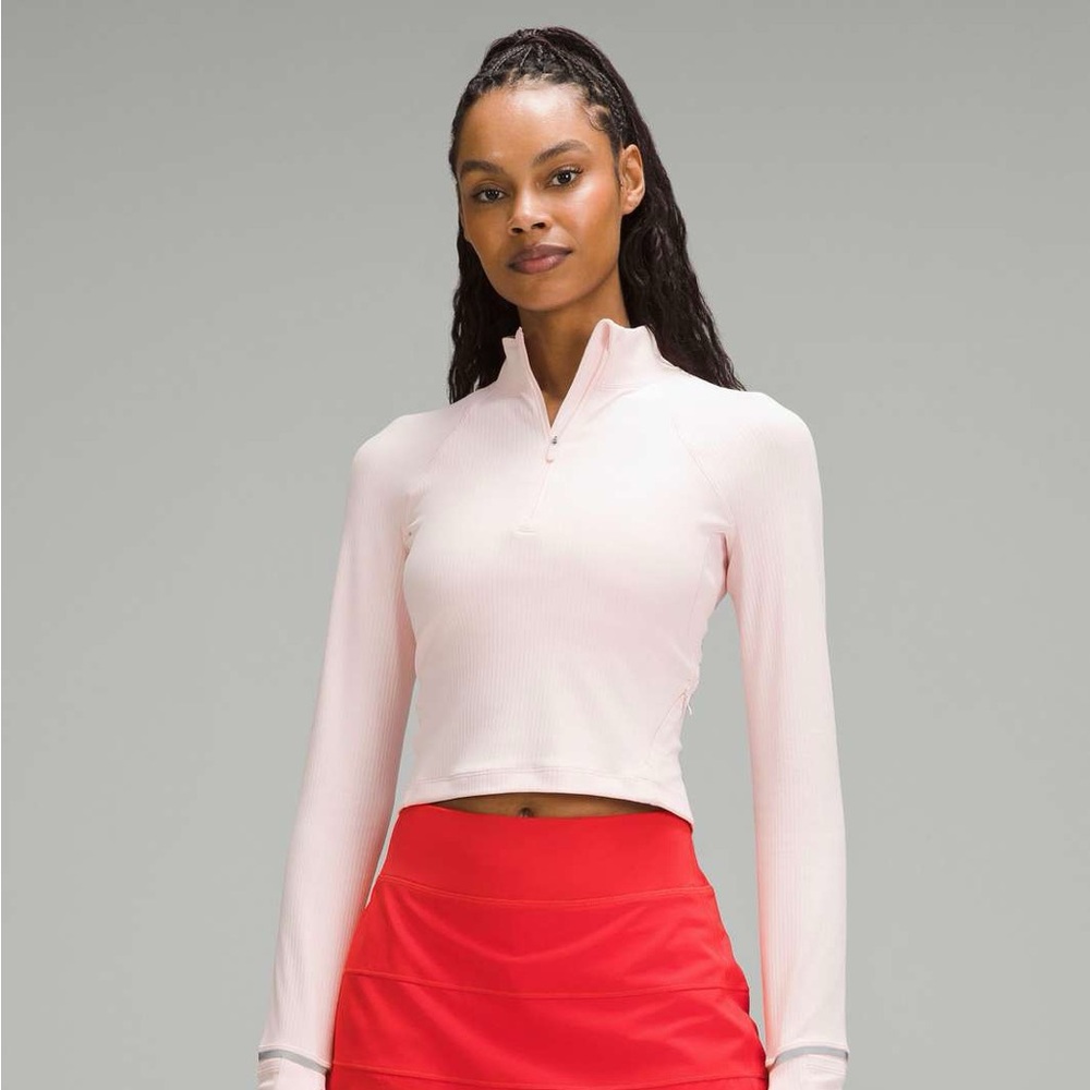 Lululemon It’s rulu half zip - strawberry milkshake